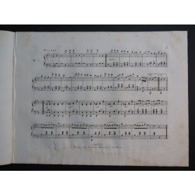 STRAUSS Johann Walzer à la Paganini op 11 Piano ca1830