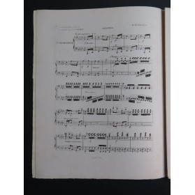 HERZ Henri Variations Dernière Pensée Weber Piano 4 mains ca1845