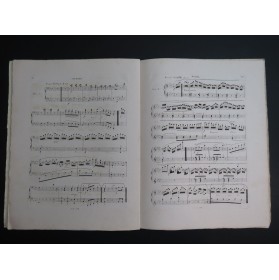 HERZ Henri Variations Dernière Pensée Weber Piano 4 mains ca1845