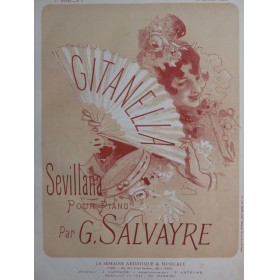 SALVAYRE Gaston Gitanella Piano 1888