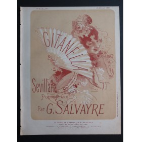 SALVAYRE Gaston Gitanella Piano 1888