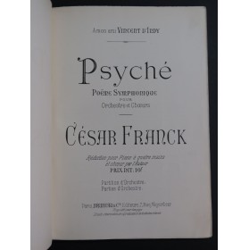 FRANCK César Psyché Chant Piano 4 mains ca1905