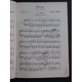 FRANCK César Psyché Chant Piano 4 mains ca1905