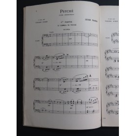 FRANCK César Psyché Chant Piano 4 mains ca1905