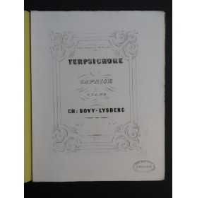 LYSBERG CH. B. Terpsichore op 28 Piano ca1851