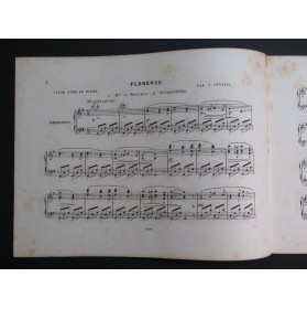 STRAUSS Isaac Florence Grande Valse Piano ca1850