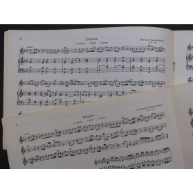 SOMIS G. B. Sonate Ré mineur Flûte à bec ou Violon Piano 1957