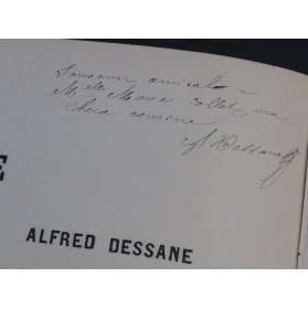 DESSANE Alfred La Sensitive Valse Dédicace Piano ca1890