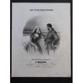 MASINI F. Une Fleur pour réponse Chant Piano ca1840