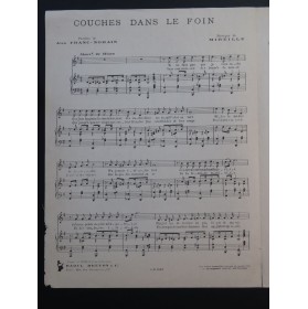 MIREILLE Couchés dans le Foin Chant Piano 1932