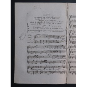 SPONTINI Gaspard Milton No 6 Chant Guitare ou Lyre ca1810