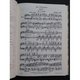 VERDI Giuseppe La Traviata Opéra en anglais Chant Piano 1961