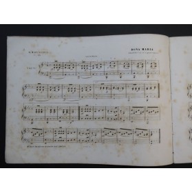 MARCAILHOU Gatien Donna Maria op 15 Piano 4 mains ca1845