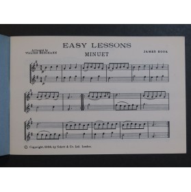 HOOK James Easy Lessons Recorders Flûtes à bec 1956