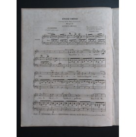 CARULLI Gustave Étoile Chérie Chant Piano ca1840