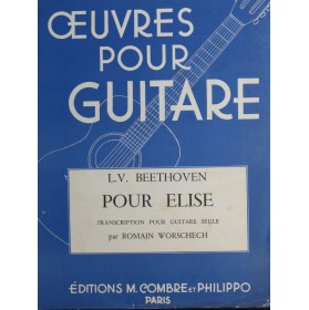 BEETHOVEN Pour Elise Guitare 1966