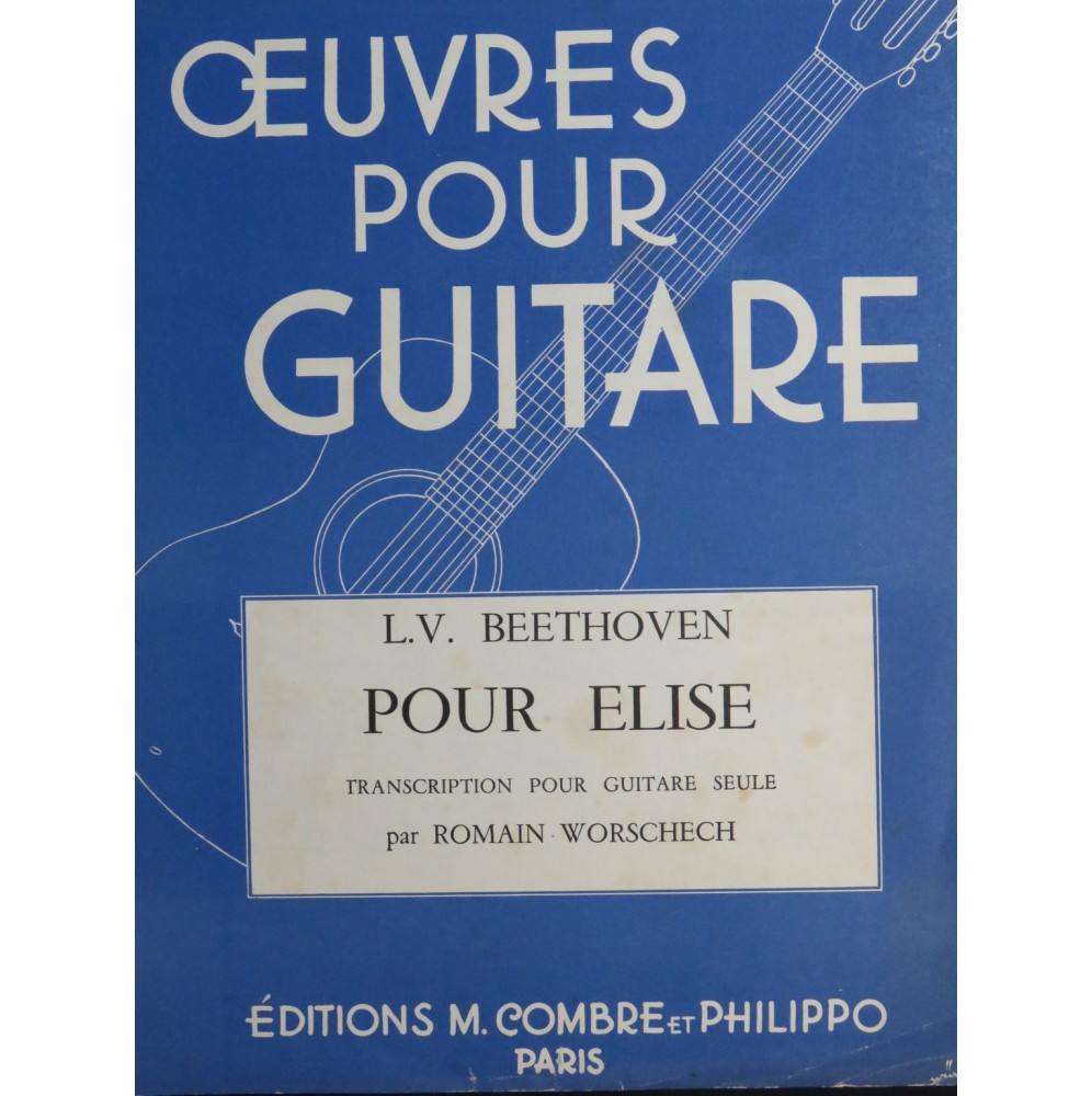 BEETHOVEN Pour Elise Guitare 1966