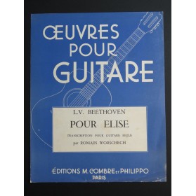 BEETHOVEN Pour Elise Guitare 1966