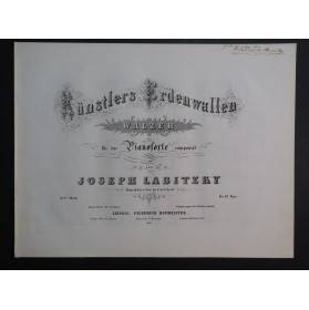 LABITZKY Joseph Künstlers Erdenwallen Piano ca1855