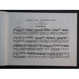 LABITZKY Joseph Künstlers Erdenwallen Piano ca1855