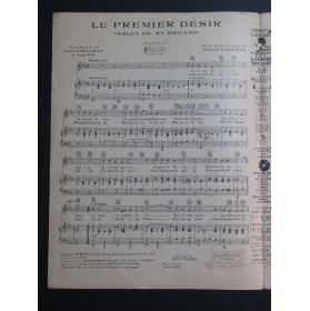 KERNELL William Le Premier Désir Chant Piano 1929