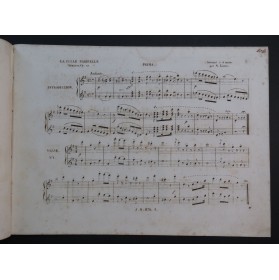 STRAUSS Johann La Belle Gabrielle Piano 4 mains ca1840