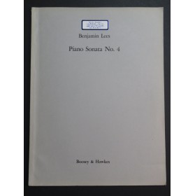 LEES Benjamin Piano Sonata No 4 Piano 1965