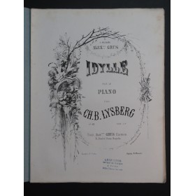 LYSBERG Ch. B. Idylle op 62 Piano ca1858