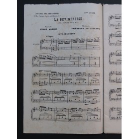 DE LAJARTE Théodore La Devineresse Opéra Chant Piano 1887