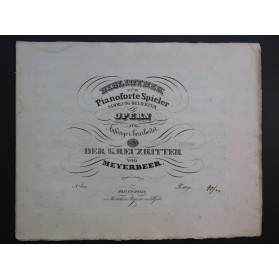 MEYERBEER G. Der Kreuzritter Piano ca1840