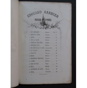 GARNIER Edouard Roses et Cyprès 16 Pièces Chant Piano ca1875