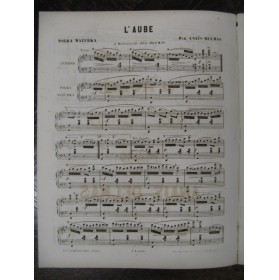 DELMAS Anaïs L'Aube Piano 1870