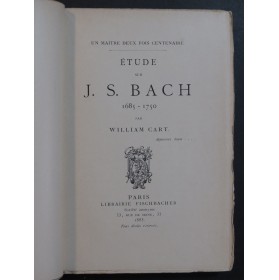 CART William Étude sur J. S. Bach 1885