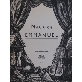 La Revue Musicale Maurice Emmanuel 1947