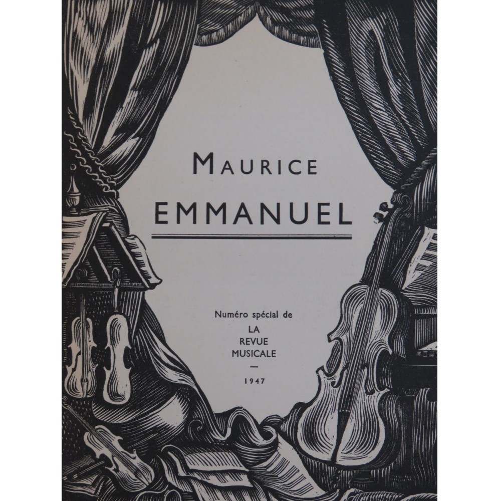 La Revue Musicale Maurice Emmanuel 1947