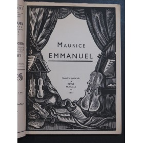 La Revue Musicale Maurice Emmanuel 1947