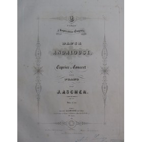 ASCHER Joseph Danse Andalouse Piano ca1855