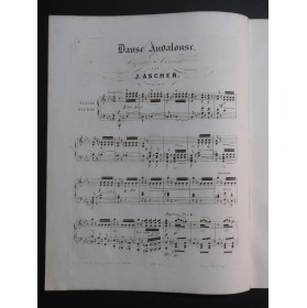 ASCHER Joseph Danse Andalouse Piano ca1855