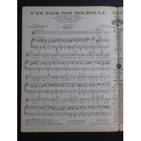 ERWIN Ralph T'en fais pas Bouboule Chant Piano 1931