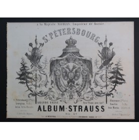 STRAUSS Saint Petersbourg Grande Valse Piano ca1850