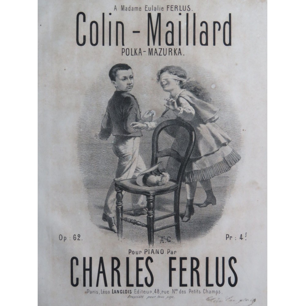 FERLUS Charles Colin-Maillard Piano ca1870