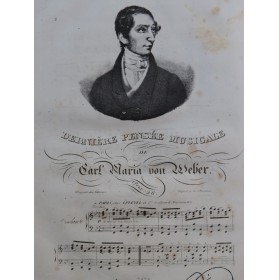 WEBER Dernière Pensée Musicale Piano ca1830