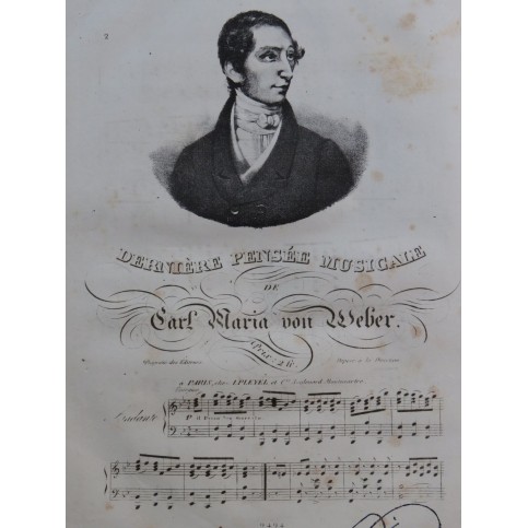 WEBER Dernière Pensée Musicale Piano ca1830