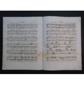 KORBACH J. J. Fantaisie sur Les Huguenots Meyerbeer Piano 4 mains ca1840