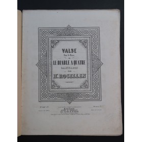 ROSELLEN Henri Valse sur Le Diable à Quatre Piano ca1845