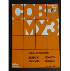 SCHTSCHEDRIN Rodion Sonate Piano 1975