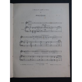 DUBOIS Théodore Vaine Tendresse Prière Chant Piano 1900