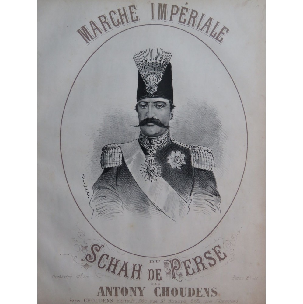 CHOUDENS Antony Marche Impériale Piano ca1875