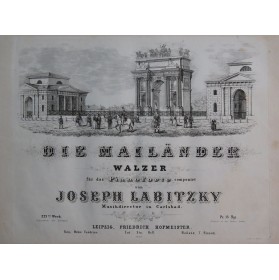 LABITZKY Joseph Die Mailänder op 223 Piano ca1855