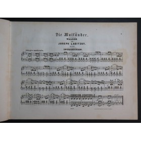 LABITZKY Joseph Die Mailänder op 223 Piano ca1855